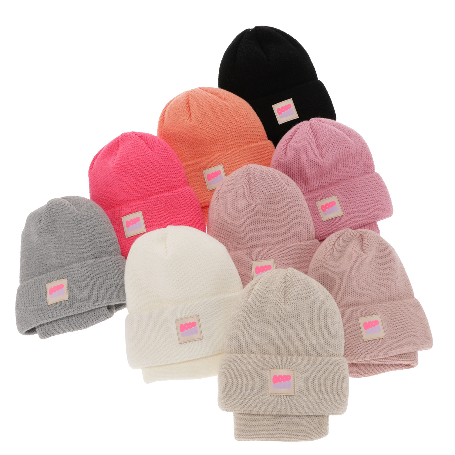 Ensemble d'hiver fille: bonnet et snood, beige foncé, Josephin