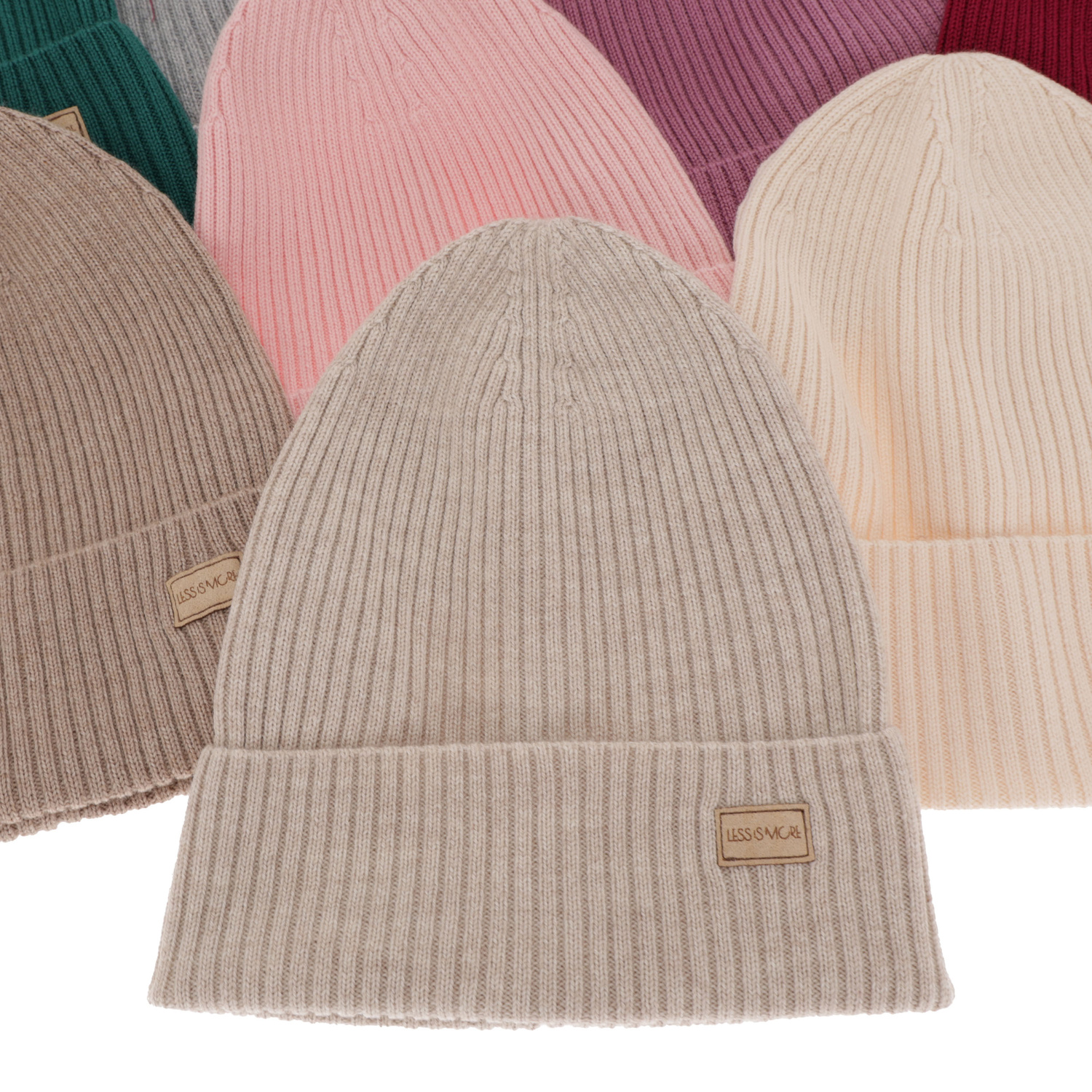 Bonnet d'hiver, printemps femme, crème, Avec laine mérinos, Sophie