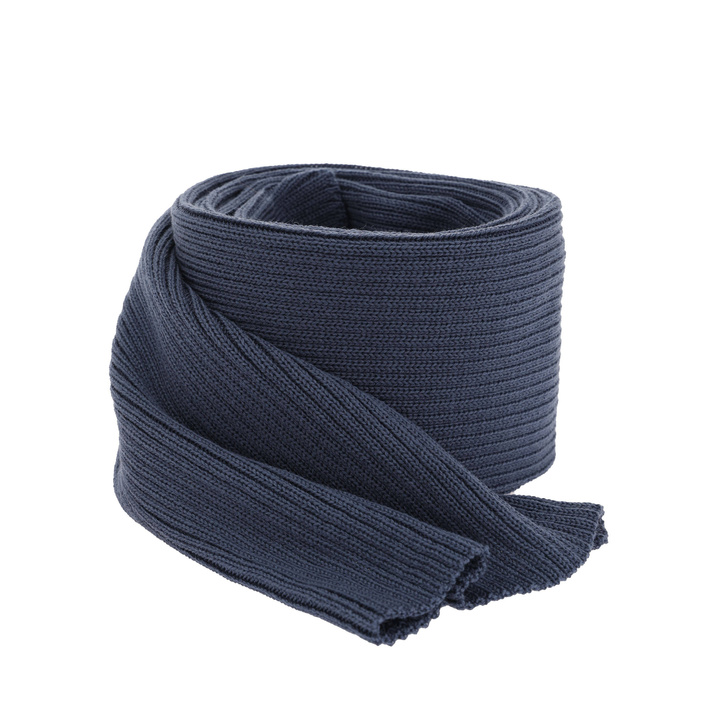 Écharpe d'hiver homme, bleu, 100% Laine Mérinos Extrafine, Brayan