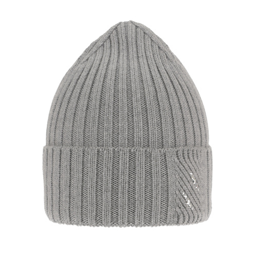 Bonnet d'hiver femme, grigio, avec laine mérinos, Ariga