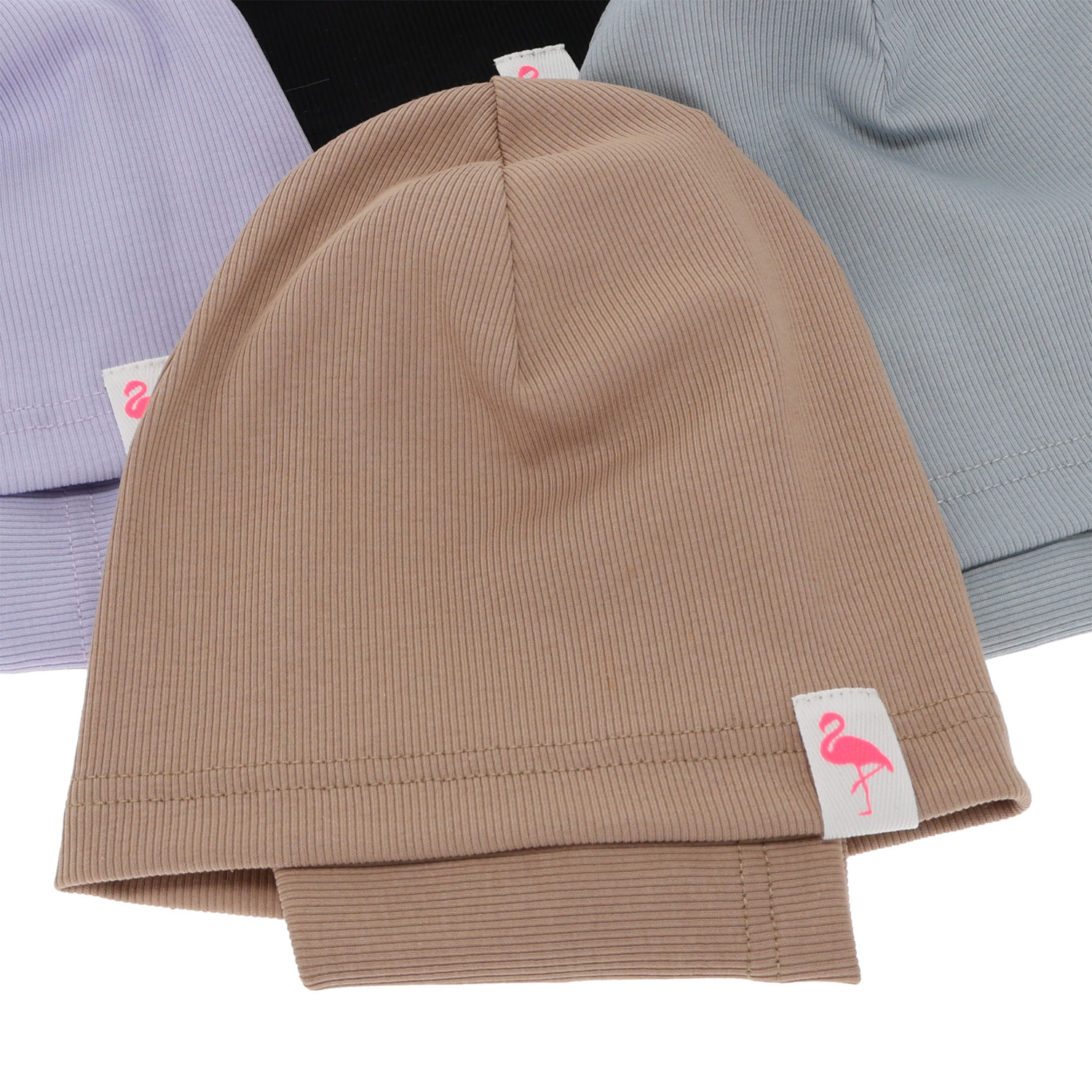 Ensemble automne/printemps fille: bonnet et tour de cou, en coton, blanc, Rumilla