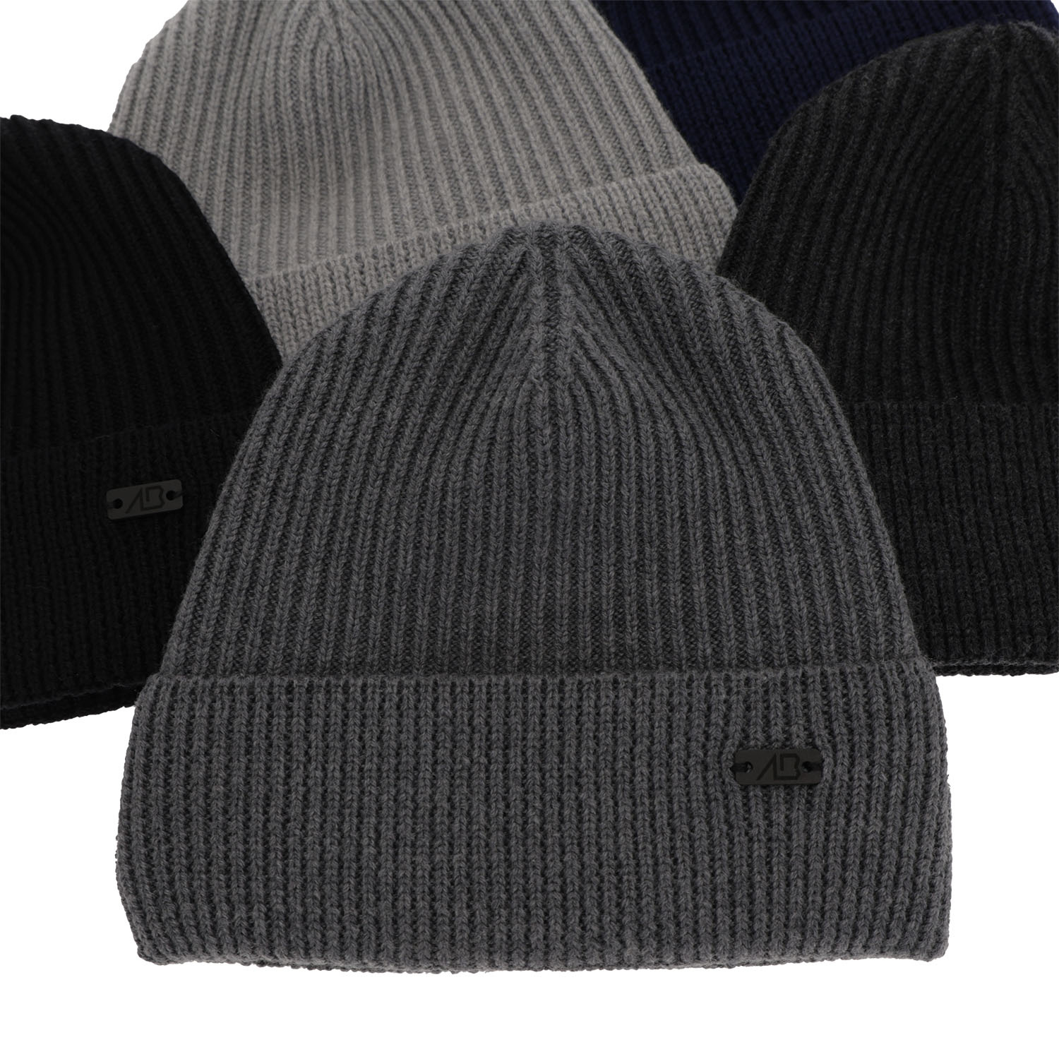 Bonnet d'hiver homme, gris, 100% Laine Mérinos Extrafine, Owen