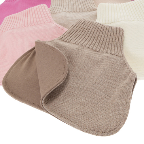 Meisjes winter buissjaal, zwart, 100% Merino Wol, Felice