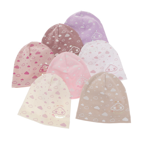 Bonnet automne/printemps fille, blanc, Klaudyna