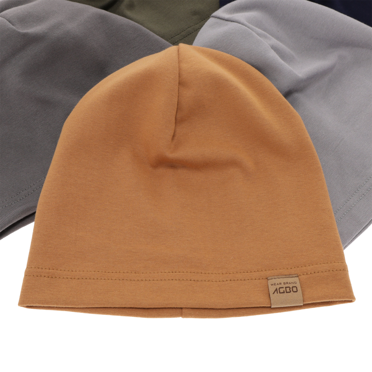 Bonnet automne/printemps homme, camel, en coton, Bremus