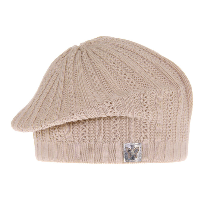 Bonnet automne/printemps fille, beige, Luina