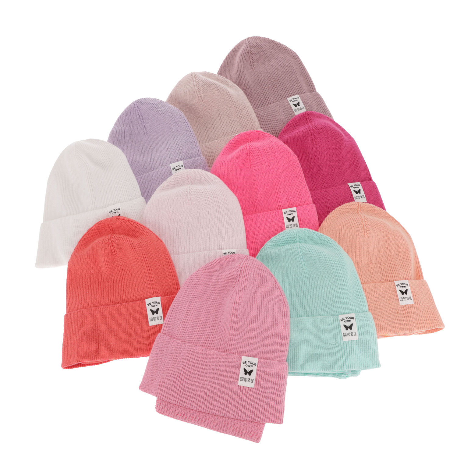 Ensemble automne/printemps fille: bonnet et snood, met katoen, corail, Leonita