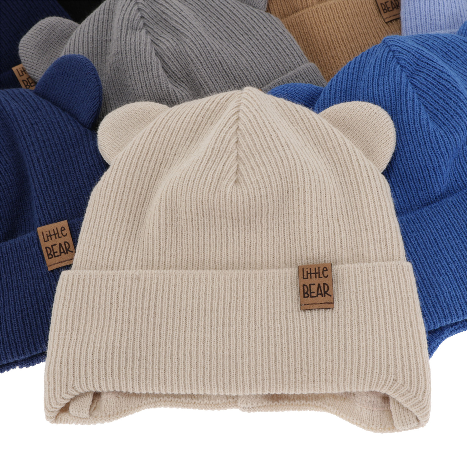 Bonnet automne/printemps garçon, bleu clair, avec liens, Nikifor