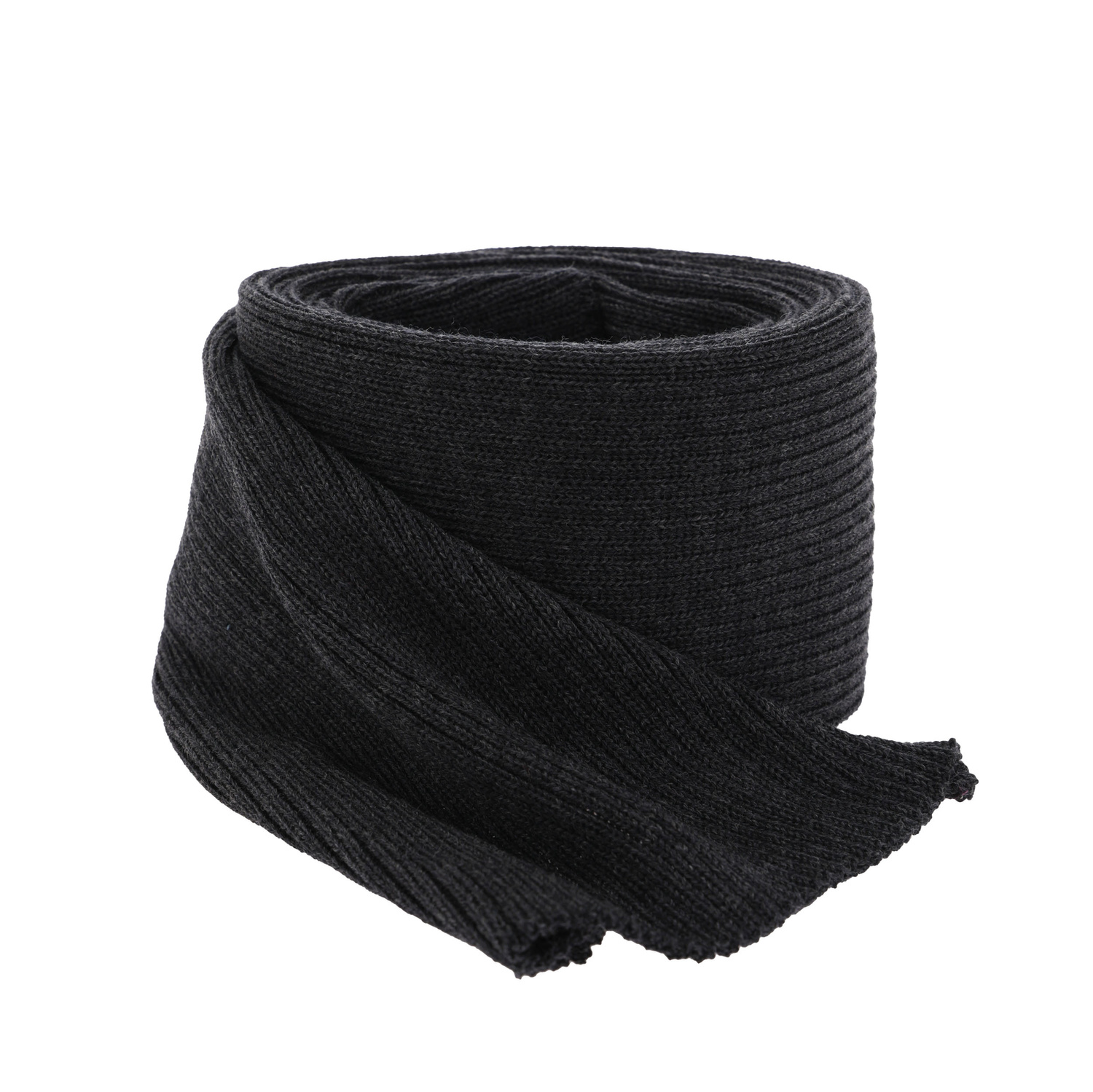 Écharpe d'hiver homme, gris foncé, 100% laine mérinos, Brayan