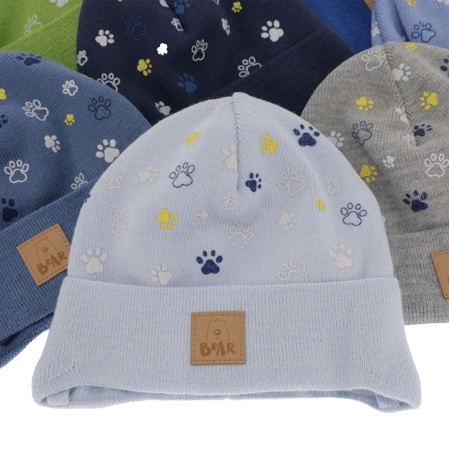 Bonnet automne/printemps garçon, gris, avec liens, Folik