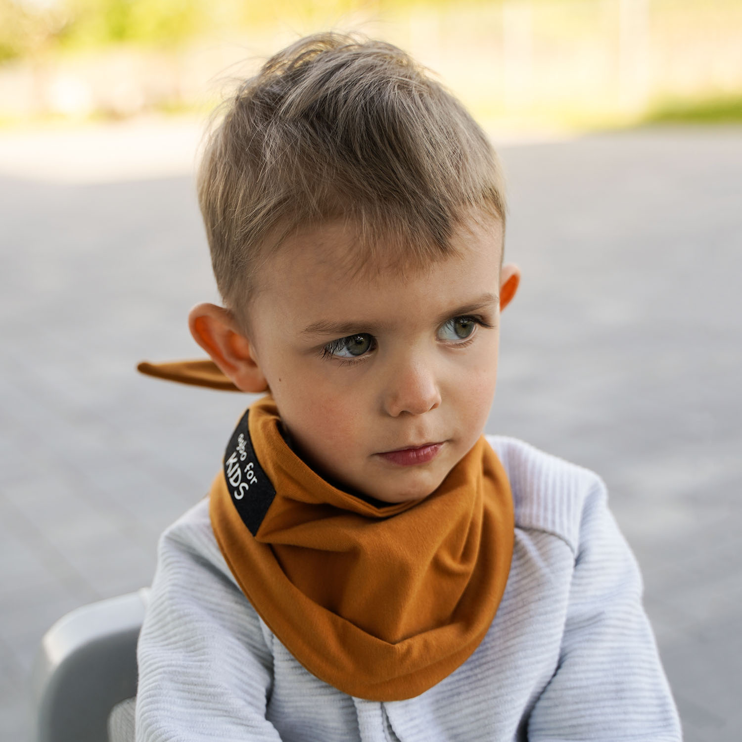 Jongens herfst/lente sjaal, groen, Wojciech