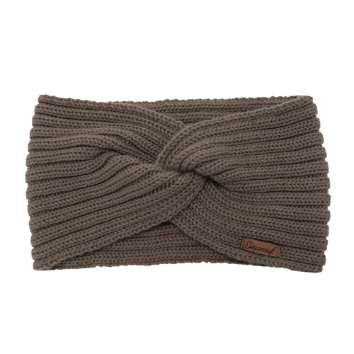 Dames winter hoofdband, lichtbruin, 100% Merino Wol, Veka