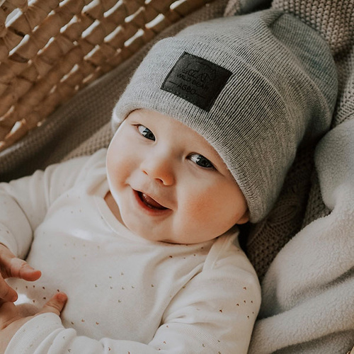 Kinder wintermuts, Oranje, Met omslag, Smerf