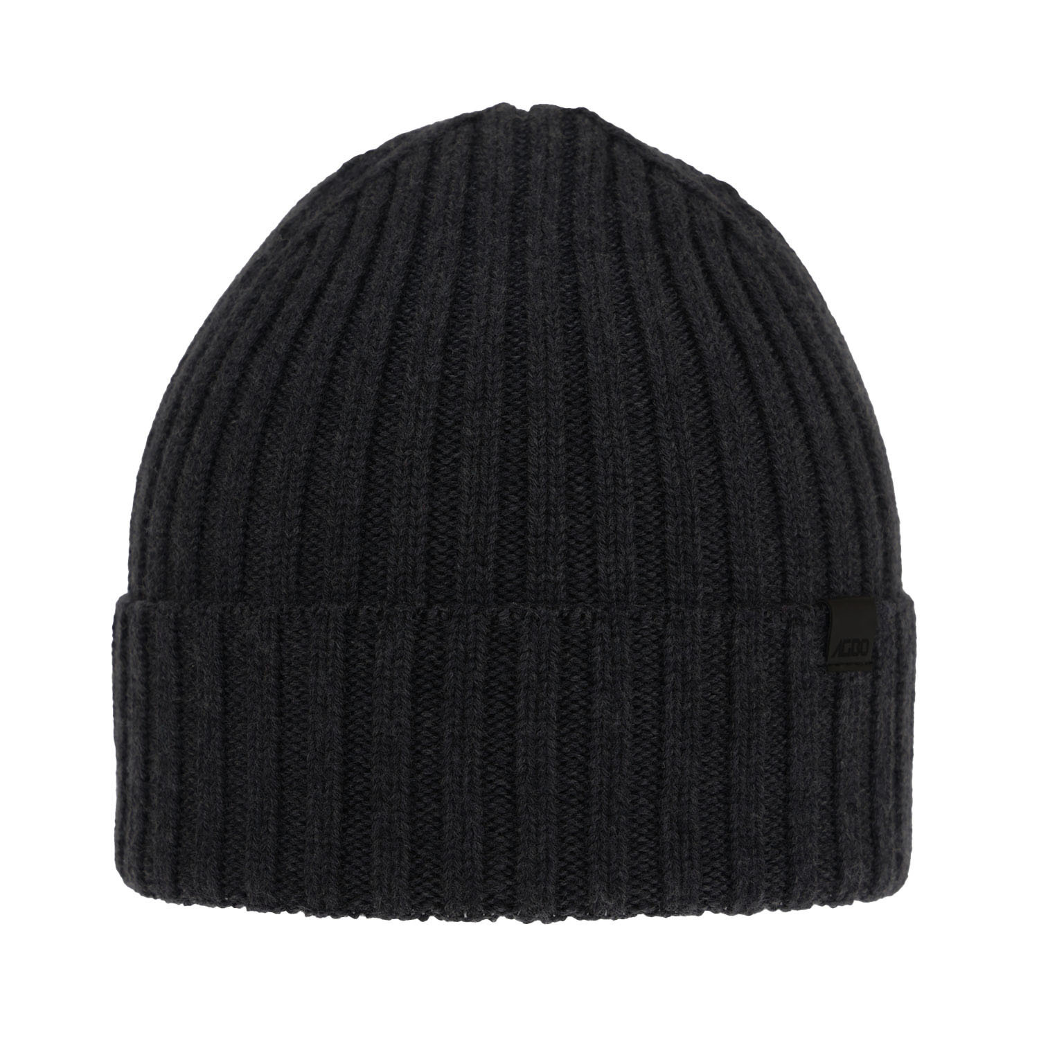 Bonnet d'hiver homme, gris foncé, avec laine mérinos, Nathan