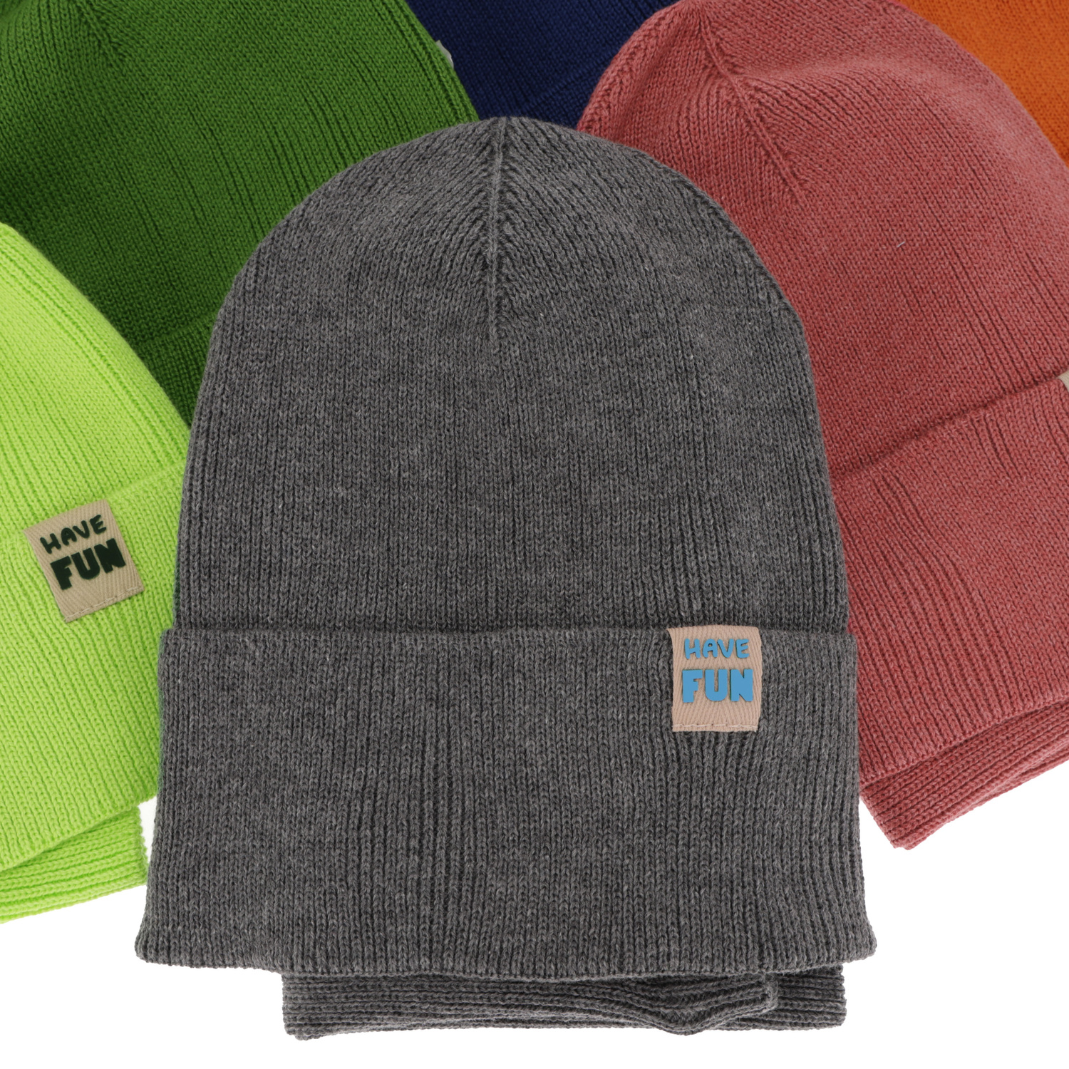 Ensemble automne/printemps garçon: bonnet et snood, met katoen, corail, Ottavio