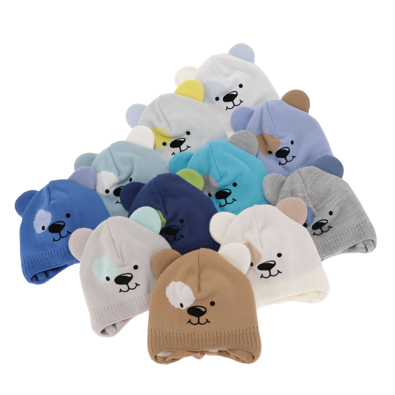 Bonnet automne/printemps garçon, bleu marine, avec liens, Kasper