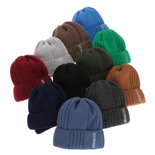 Ensemble d'hiver garçon: bonnet et snood, brun, Balaton