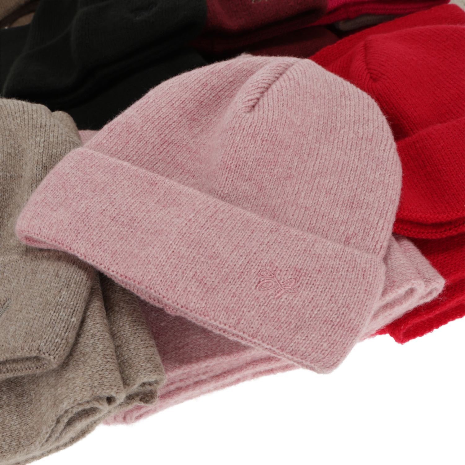 Dames winter set (muts en sjaal), bruin, Rava