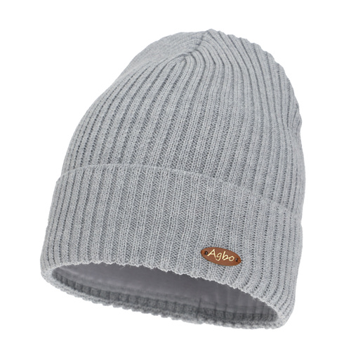 Dames wintermuts, grijs, met merinowol Shila