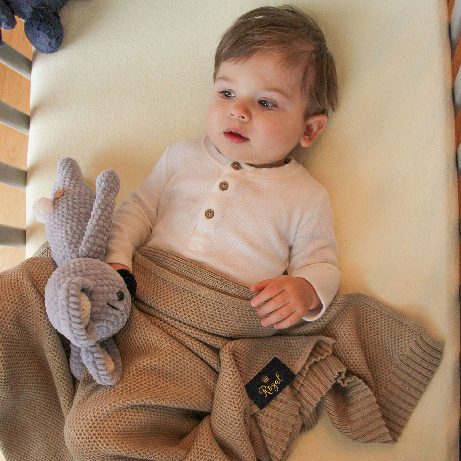 Bamboe-katoenen deken voor baby, herfst/lente, ceglasty, delikatny, Bing