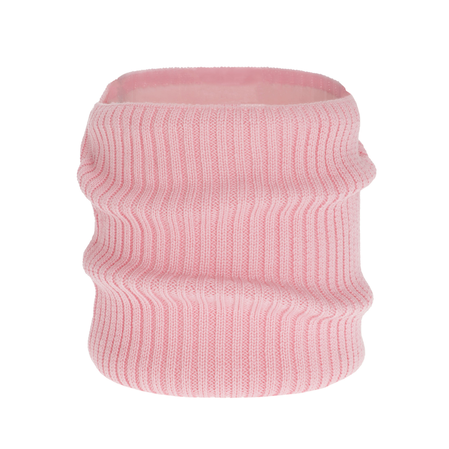 Snood d'hiver enfant, rose, avec laine mérinos, Abra