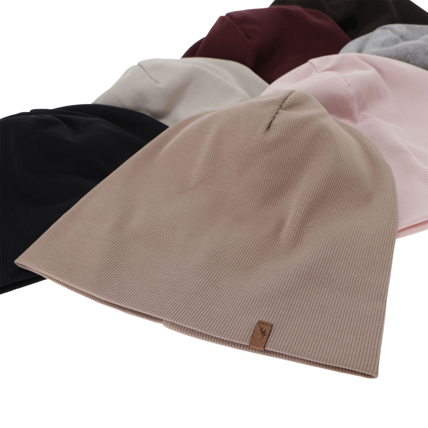 Dames herfst/lente muts, beige, katoenen, Zenita