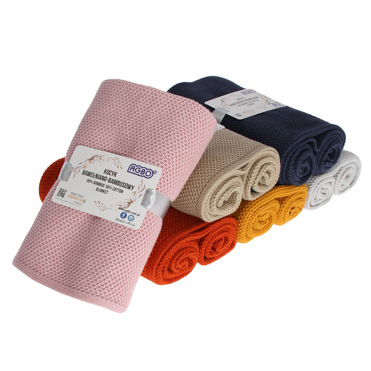 Bamboe-katoenen deken voor baby, herfst/lente, ceglasty, delikatny, Bing