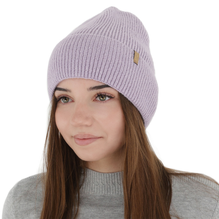 Dames wintermuts, paars, met merinowol, Tahoe