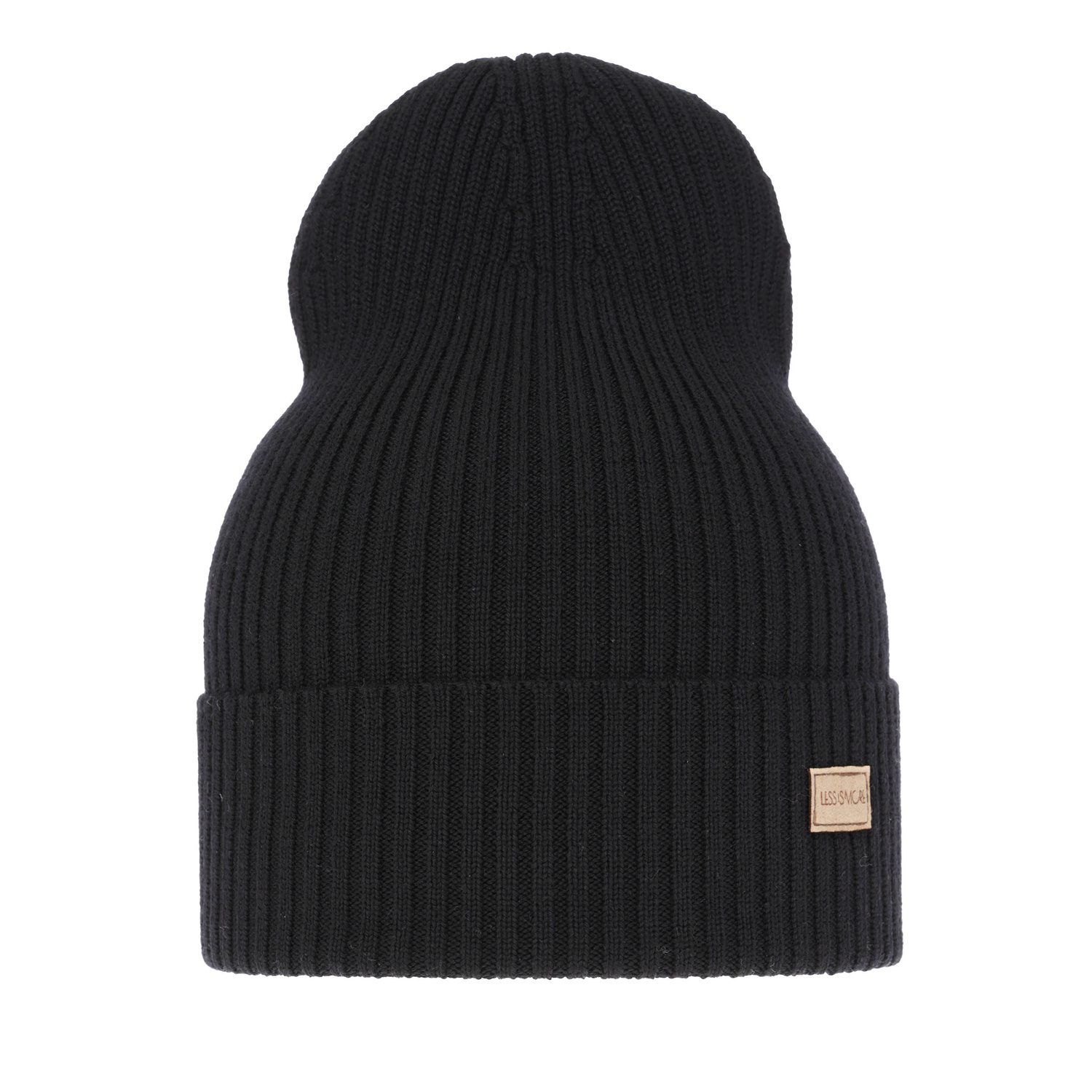 Bonnet d'hiver, printemps femme, noir, avec laine mérinos, Sophie