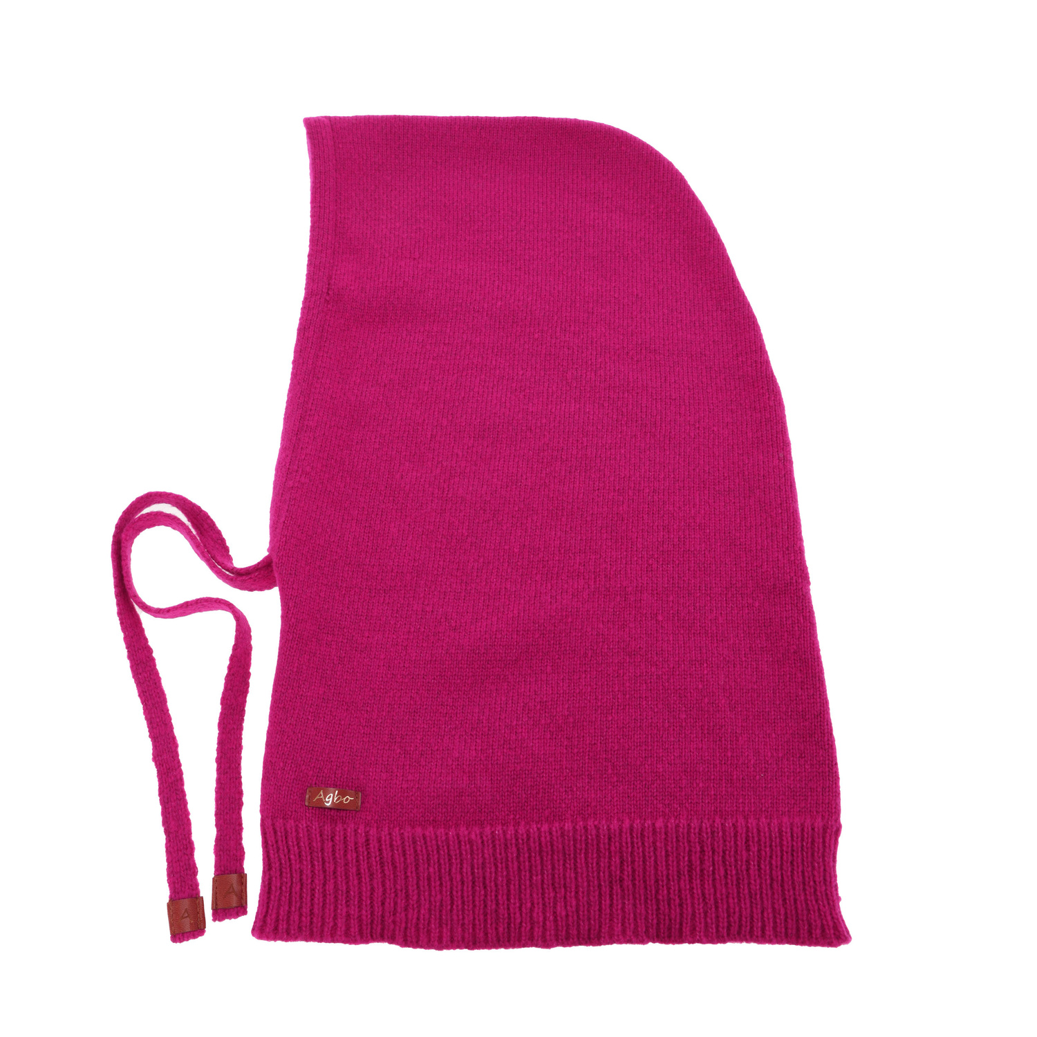 Dames winter bivakmuts, fuchsia, met merinowol, Elizabeth