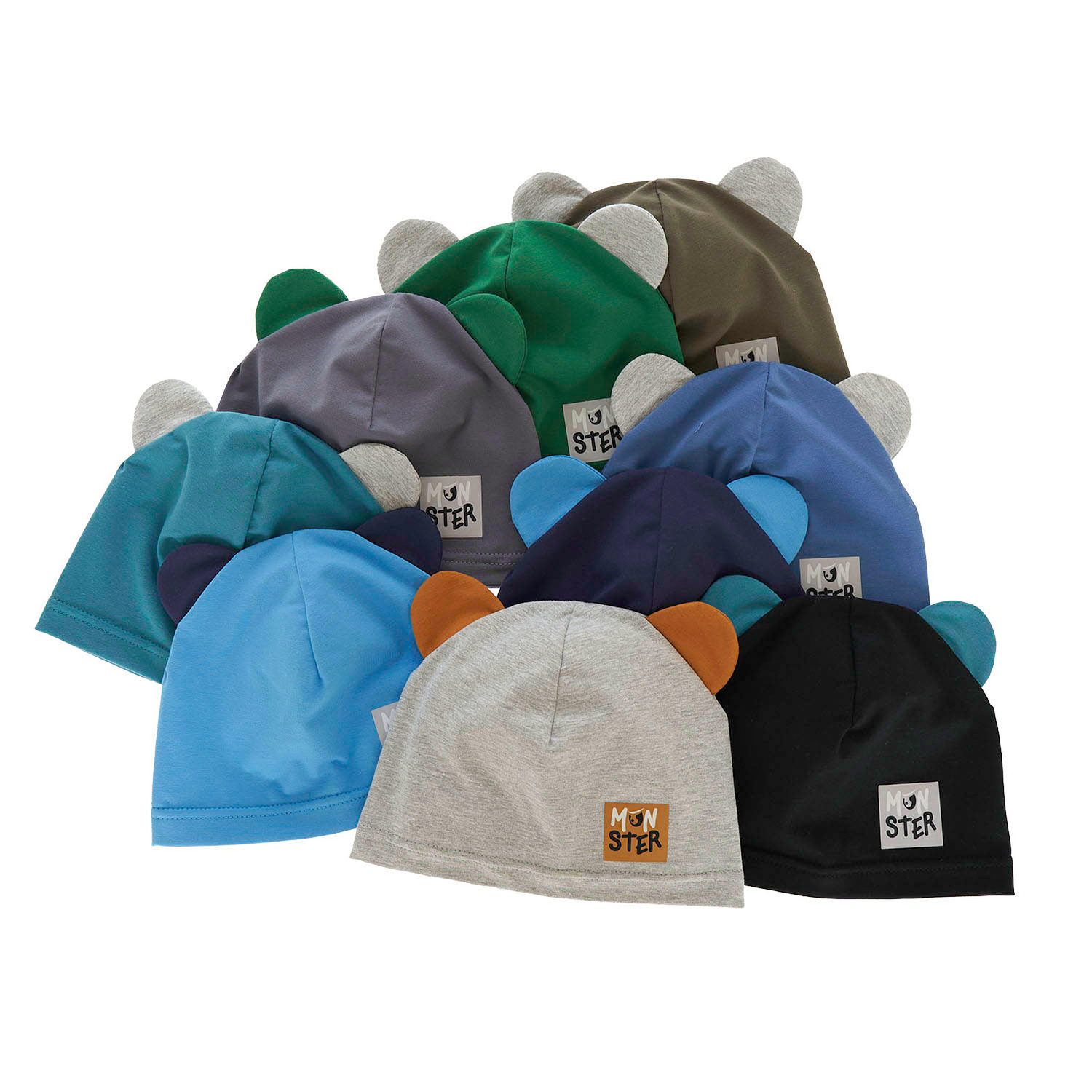 Bonnet automne/printemps garçon, bleu, en coton, Jugo