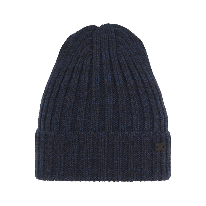 Bonnet d'hiver homme, bleu, avec laine mérinos, Timon