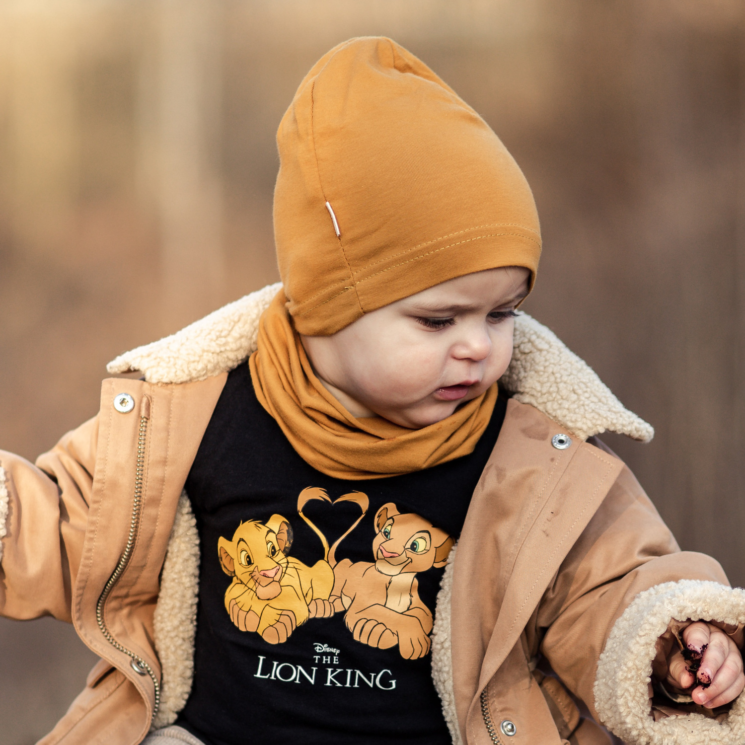 Meisjes herfst/lente set muts en buissjaal, amarant, katoenen, Hazelka