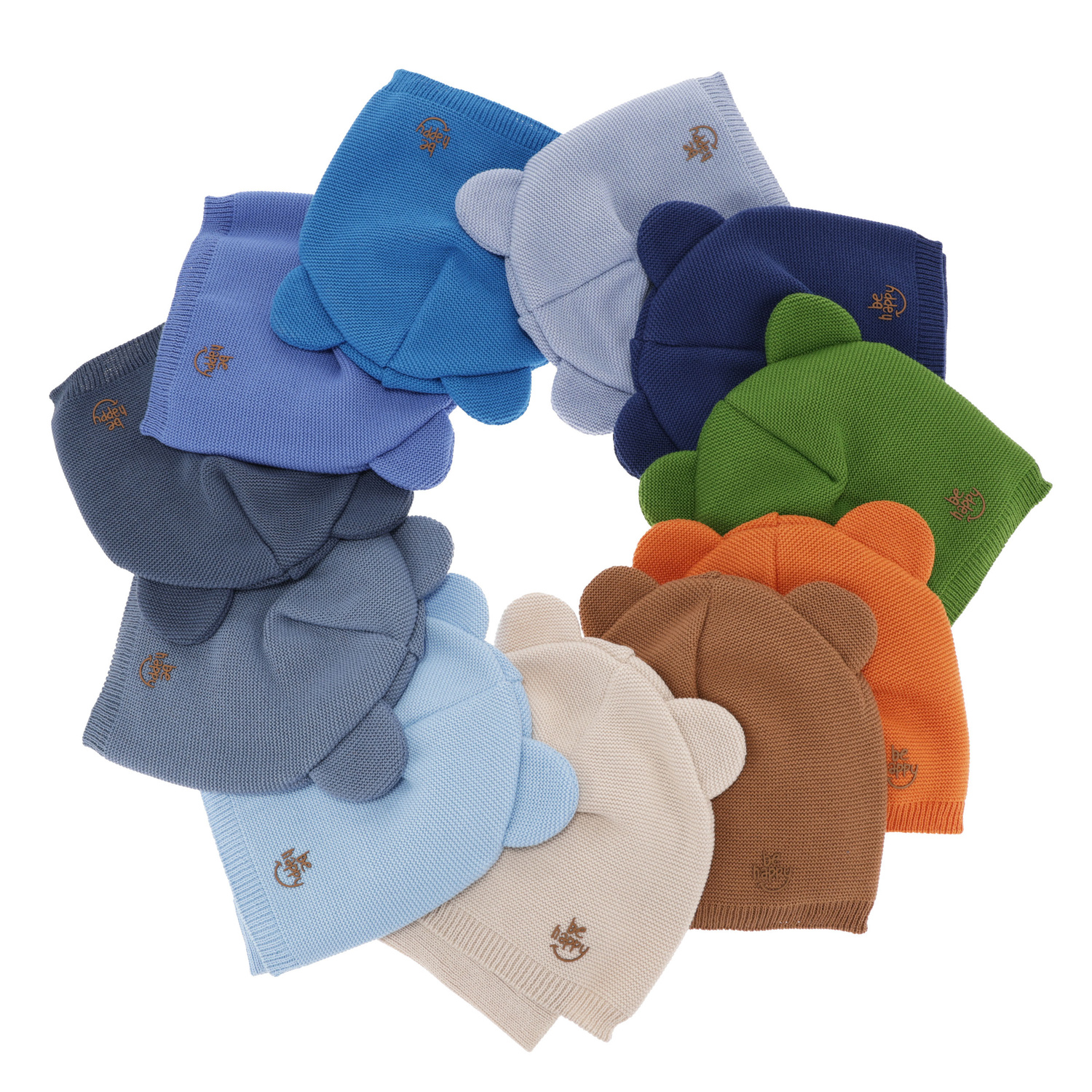 Ensemble automne/printemps garçon: bonnet et snood, met katoen, vert, Ludvic