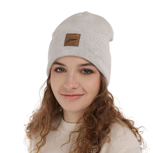 Bonnet d'hiver fille, grise, Bellona