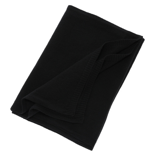 Dames wintersjaal, zwart, merinowol met kasjmier, Irenia