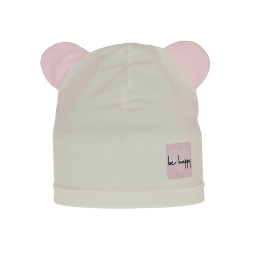 Bonnet automne/printemps fille, crème, coton, Joga