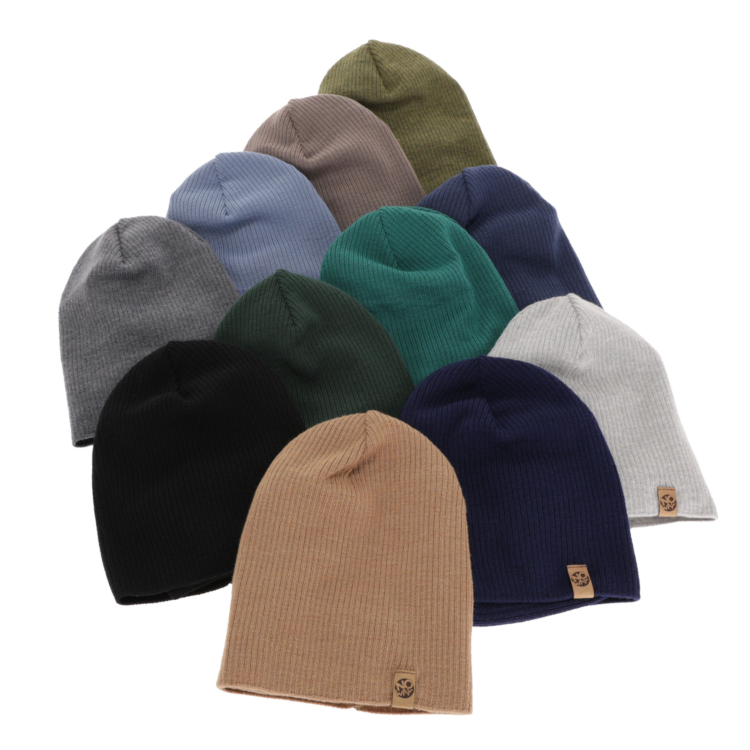 Ensemble automne/printemps garçon: bonnet et snood, 100% laine mérinos, bleu marine, Richi