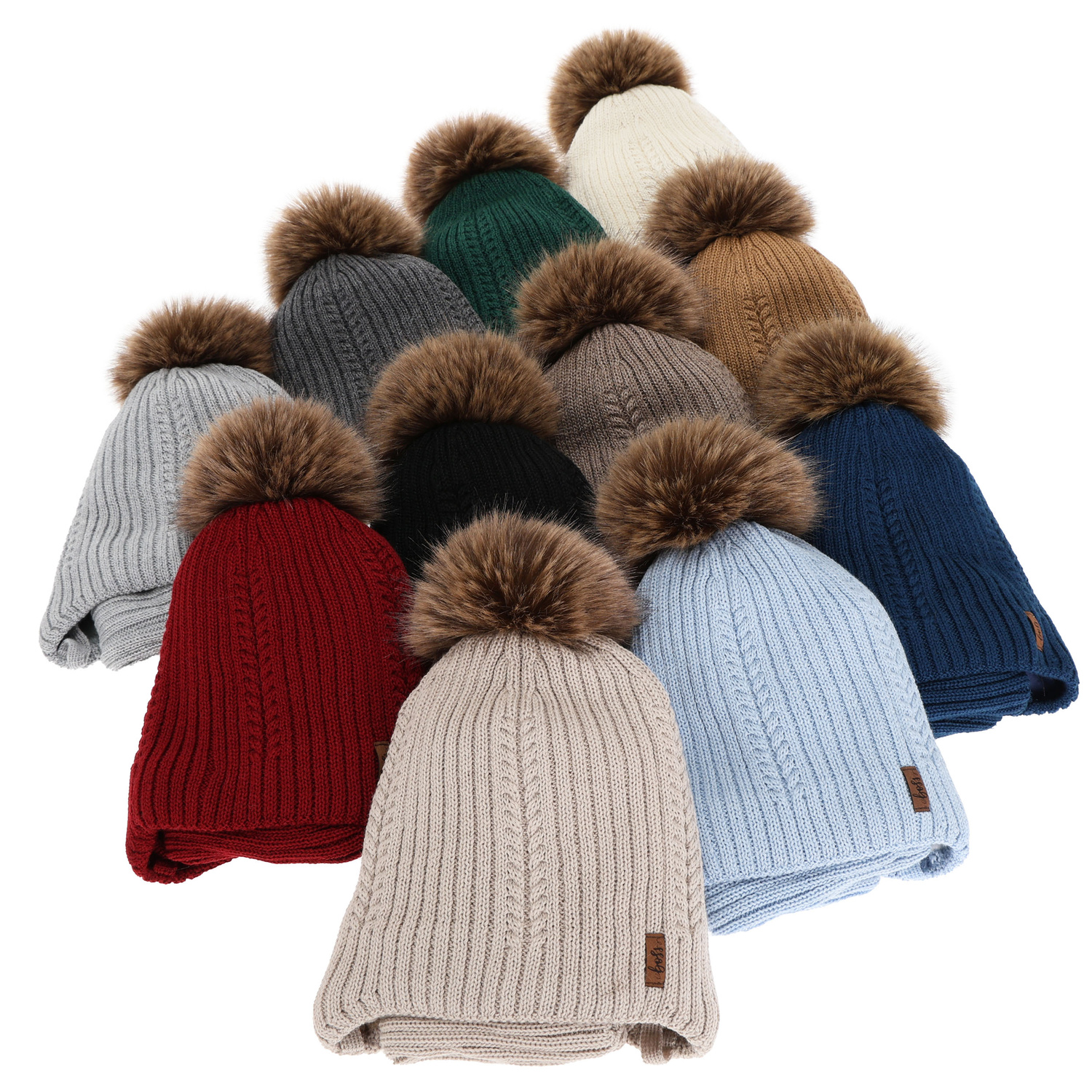 Ensemble d'hiver garçon: bonnet et snood, gris foncé, avec laine mérinos, avec liens, Zongo