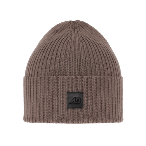 Bonnet hiver/printemps homme, marron clair, avec laine mérinos, Matias