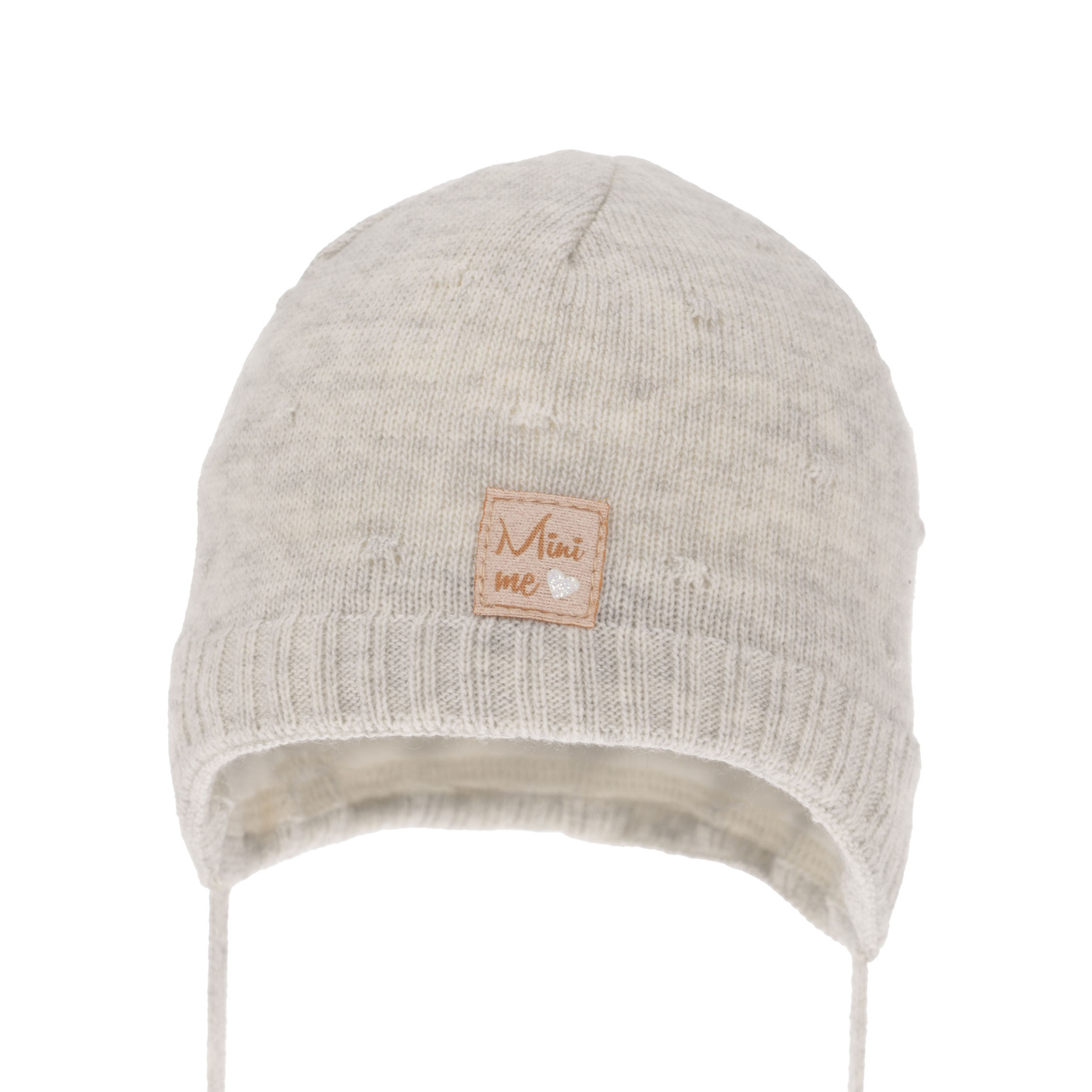 Bonnet automne/printemps fille, grigio, avec liens, Celine