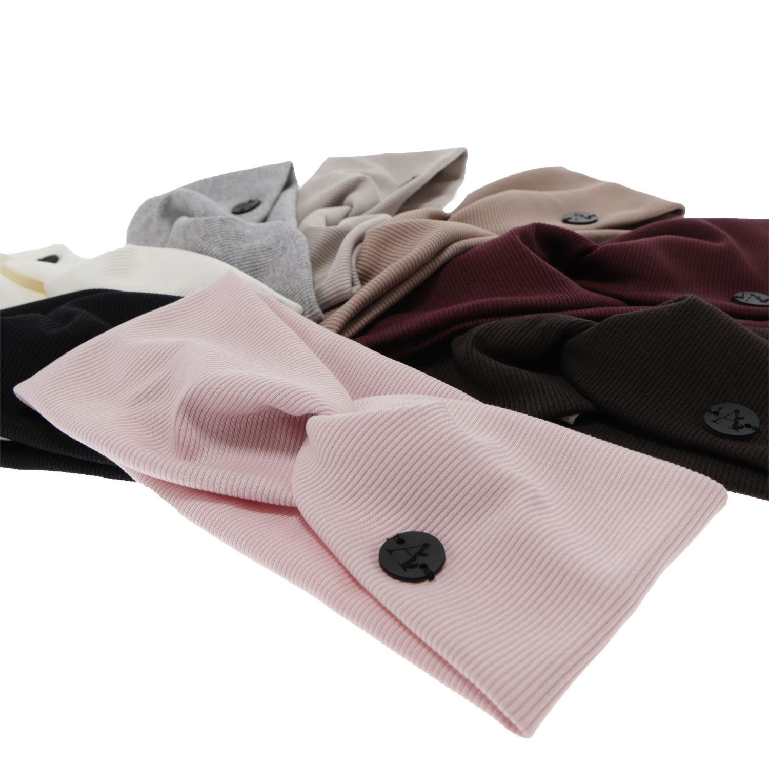 Dames herfst/lente hoofdband, bruin, katoenen, Auri