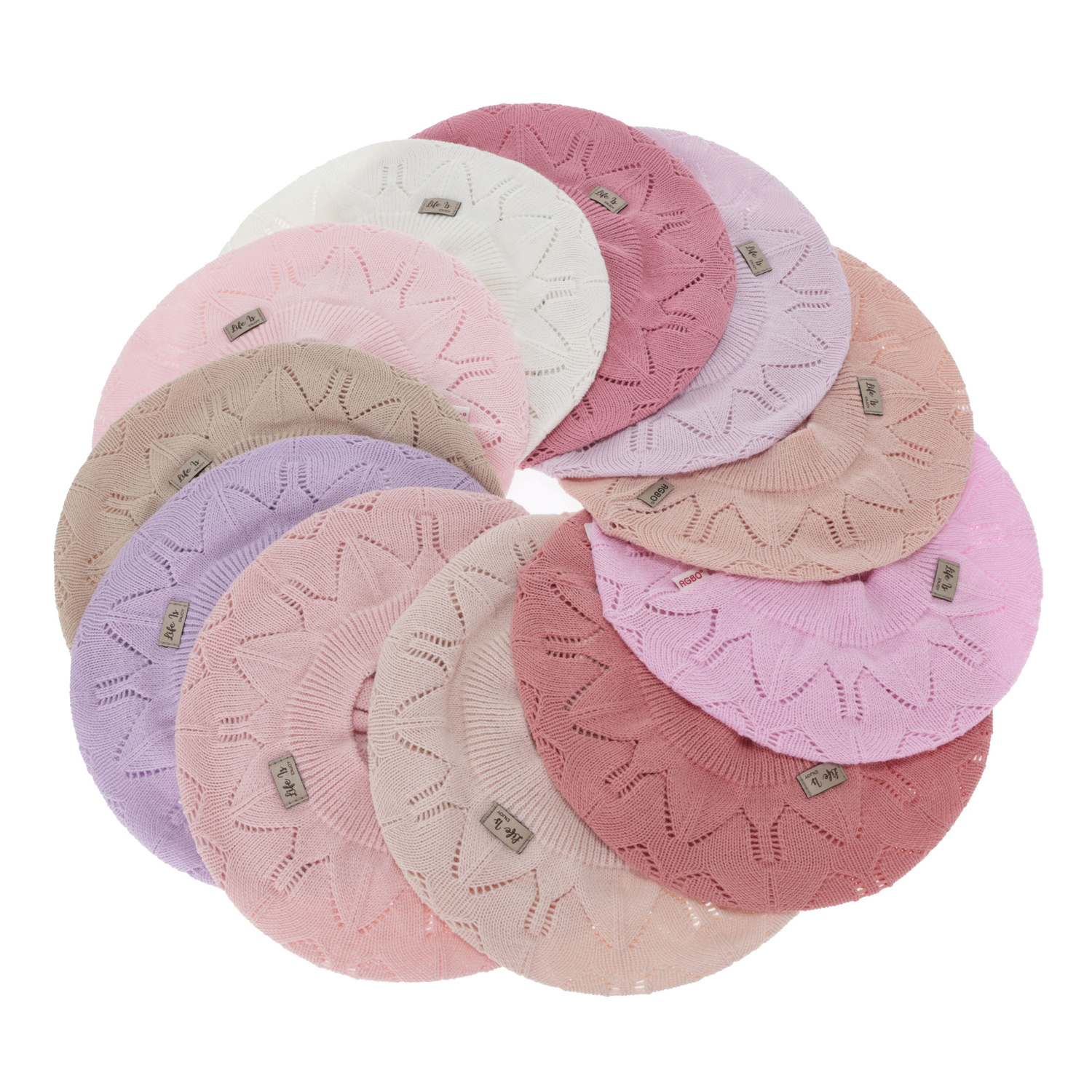 Meisjes herfst/lente beret, crème, Liveria