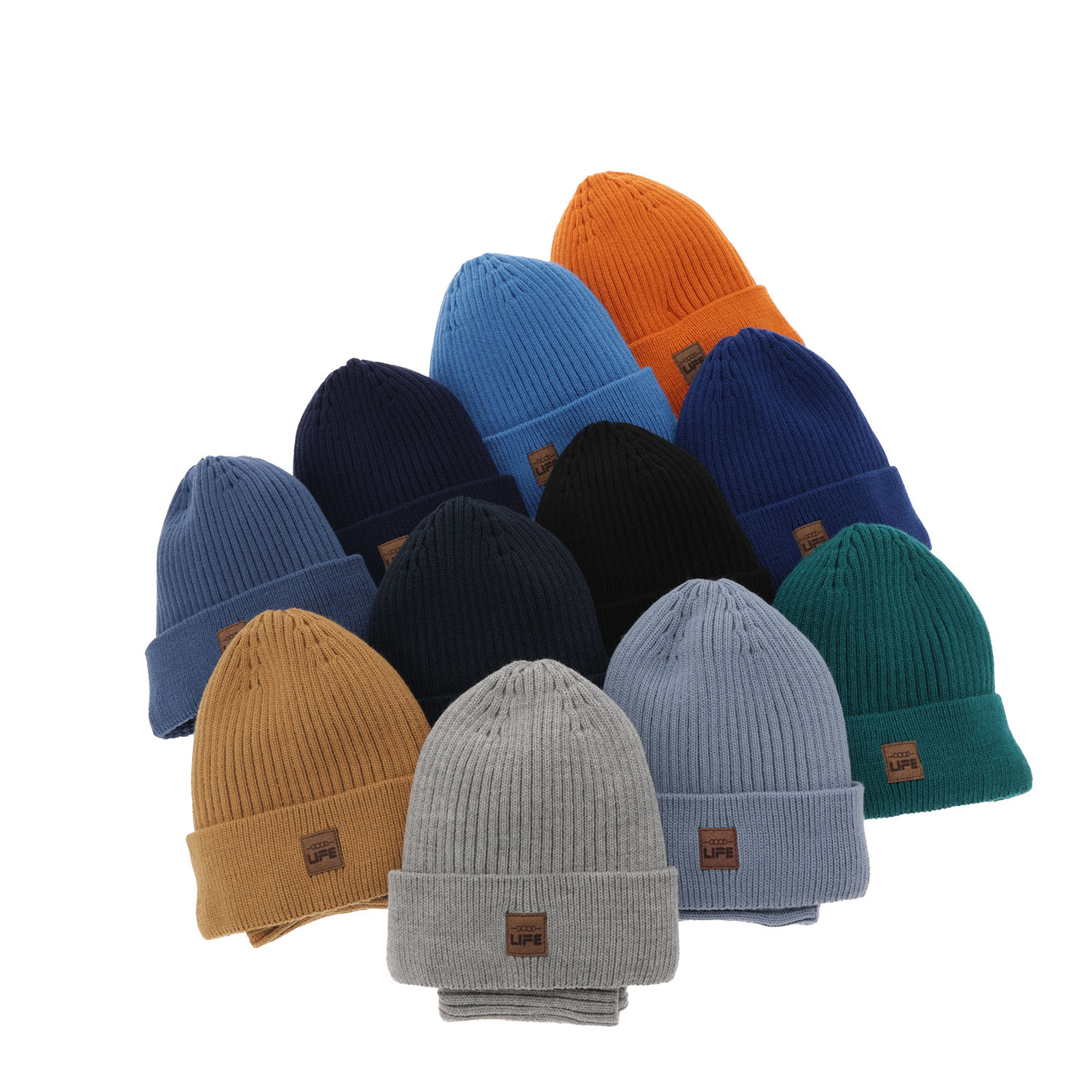 Ensemble d'hiver garçon: bonnet et snood, bleu, Basilio