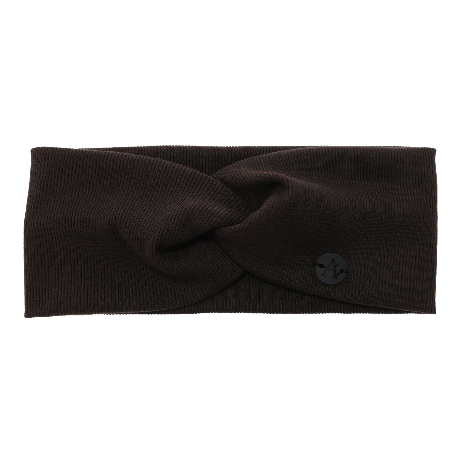 Dames herfst/lente hoofdband, bruin, katoenen, Auri