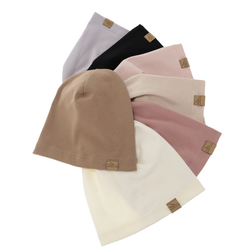 Bonnet automne/printemps femme, beige foncé, en coton, Brema