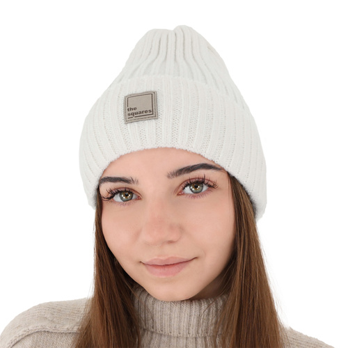 Bonnet d'hiver femme, bordo, avec laine mérinos, Benedetta