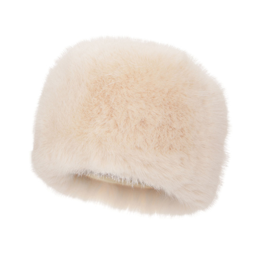 Bonnet d'hiver femme, crème, doublé de laine polaire, Holly