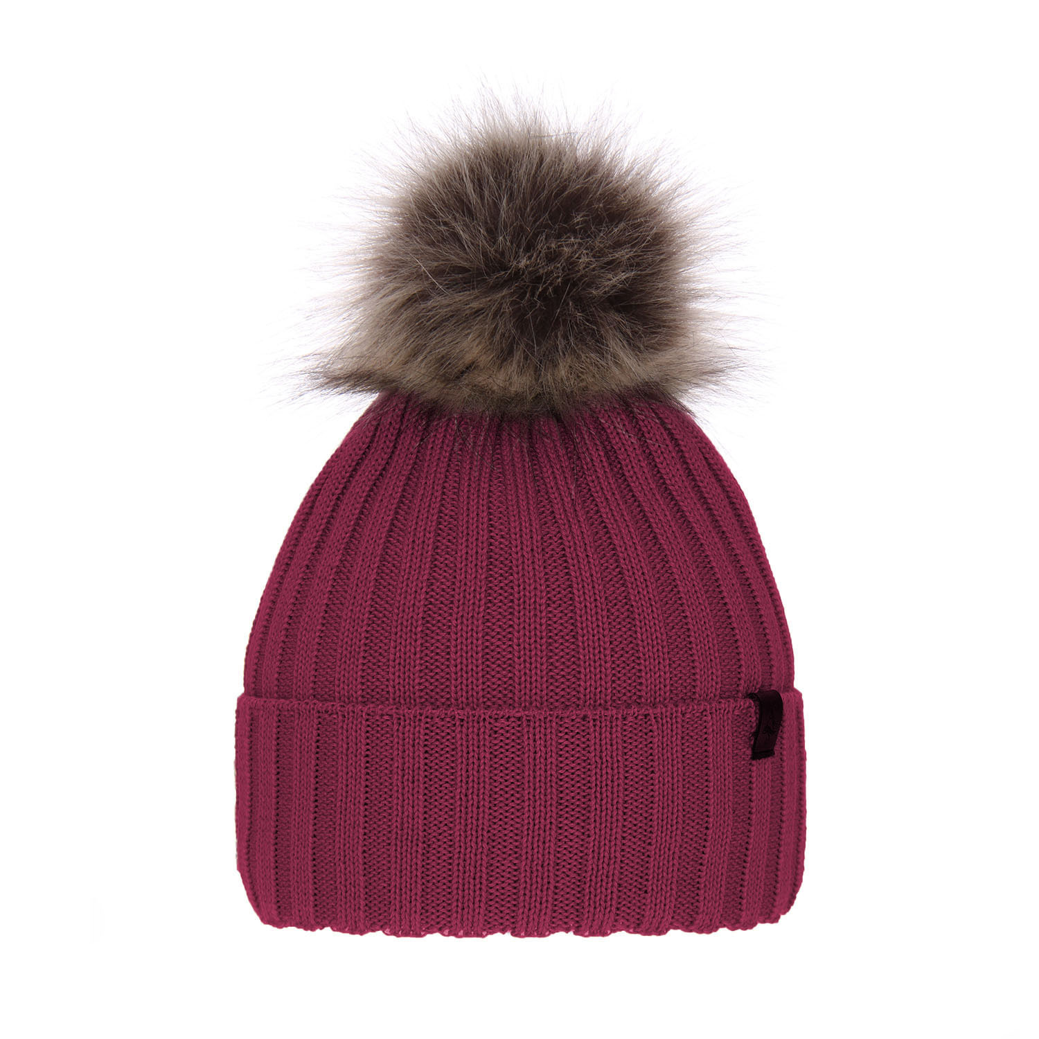 Dames wintermuts, roze, met merinowol, Texa