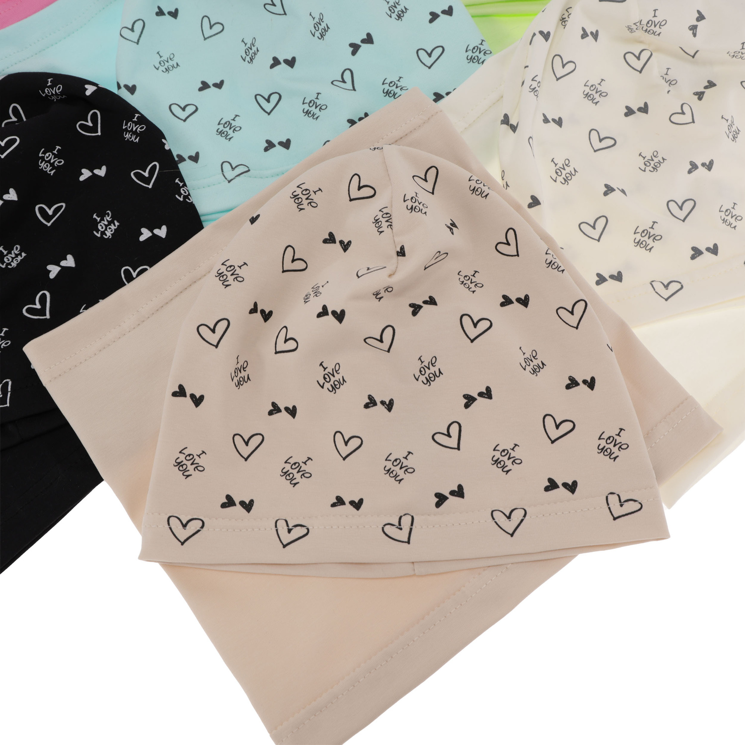 Ensemble automne/printemps fille: bonnet et snood, amarante, en coton, Lovena